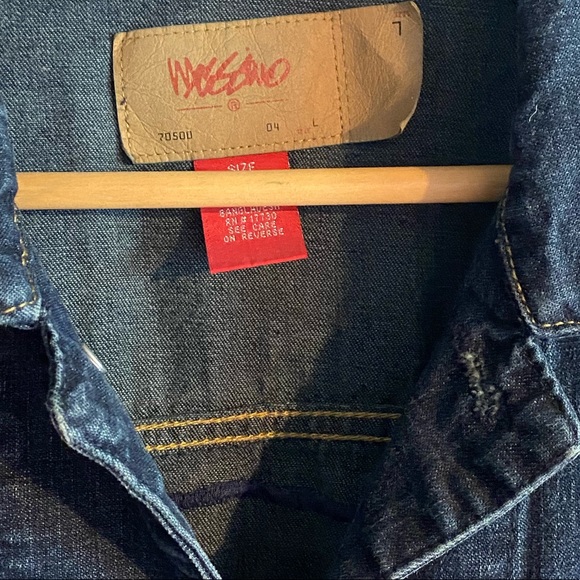 Mossimo Jean jacket with large colorful patch - Picture 6 of 8